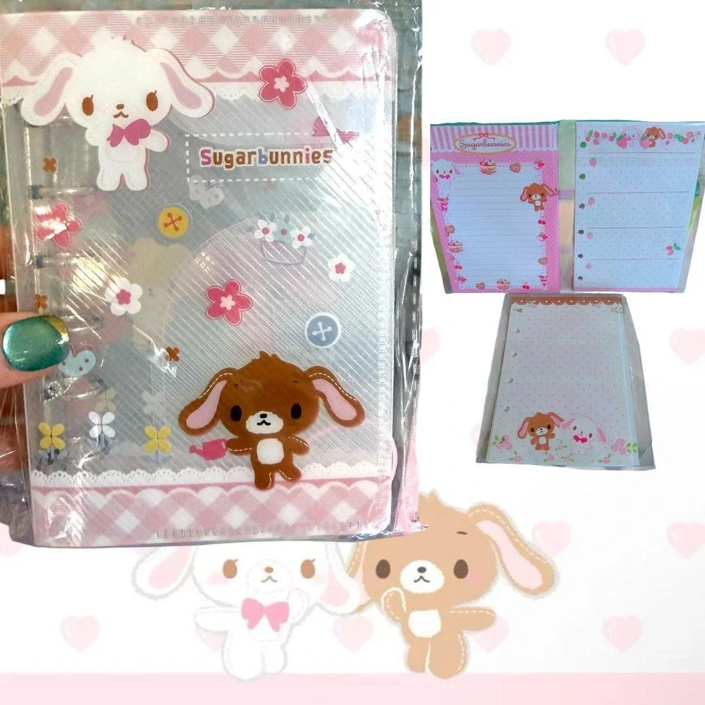 Y2K RARE VINTAGE SUGARBUNNIES BINDER NOTE PAD BUNDLE NEW